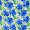 thumbnail image 2 of Zelouf Zs1901F Print Hi Multi Chiffon  , Sewing, DIY, Crafts Fabric by the Yard, 417 Cobalt/lime, 5 Yard, 2 of 2
