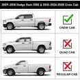thumbnail image 3 of YHH Drop Down Running Boards Compatible with 2009-2018 Ram 1500, 2010-2026 Ram 2500 3500 Crew Cab (Incl. 2019-2024 Classic), Dual-Stage Textured Black Powder Coated, 82" Step Bars, 3 of 6