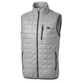 thumbnail image 2 of Men's Cutter & Buck Gray Southern Miss Golden Eagles Big & Tall Rainier PrimaLoft Eco Full-Zip Puffer Vest, 2 of 3