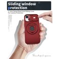 thumbnail image 5 of for iPhone 14/13 Case with Kickstand Sliding Camera Cover, Military Grade Shockproof Portective Compatible with MagSafe Wireless Charger Slim Case Cover for iPhone 14/13, Red, 5 of 6