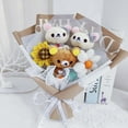 thumbnail image 3 of Graduate Teddy Bear Stuffed Animal Plush Toy Lover Rilakkuma With graduation Flower Bouquet Gift Box Birthday Graduation Gifts, 3 of 4