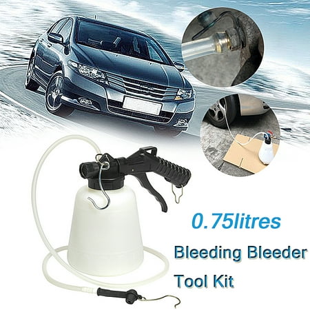 0.75L Pneumatic brakeoiler Brake Clutch Bleeding Bleeder Tool Kit Vacuum Type Oiler (Best Brake Bleeding Kit)