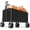 Black, variant on Collapsible Wagon Cart for Camping & Beach - Heavy Duty 400lbs Capacity -Terrain Cart with Wide Wheels, Portable Folding Utility Wagon for Grocery, Garden, ,Green&Yellow