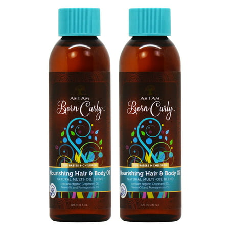 As I am Born Curly Nourishing Hair & Body Oil For Babies & Children 4oz 