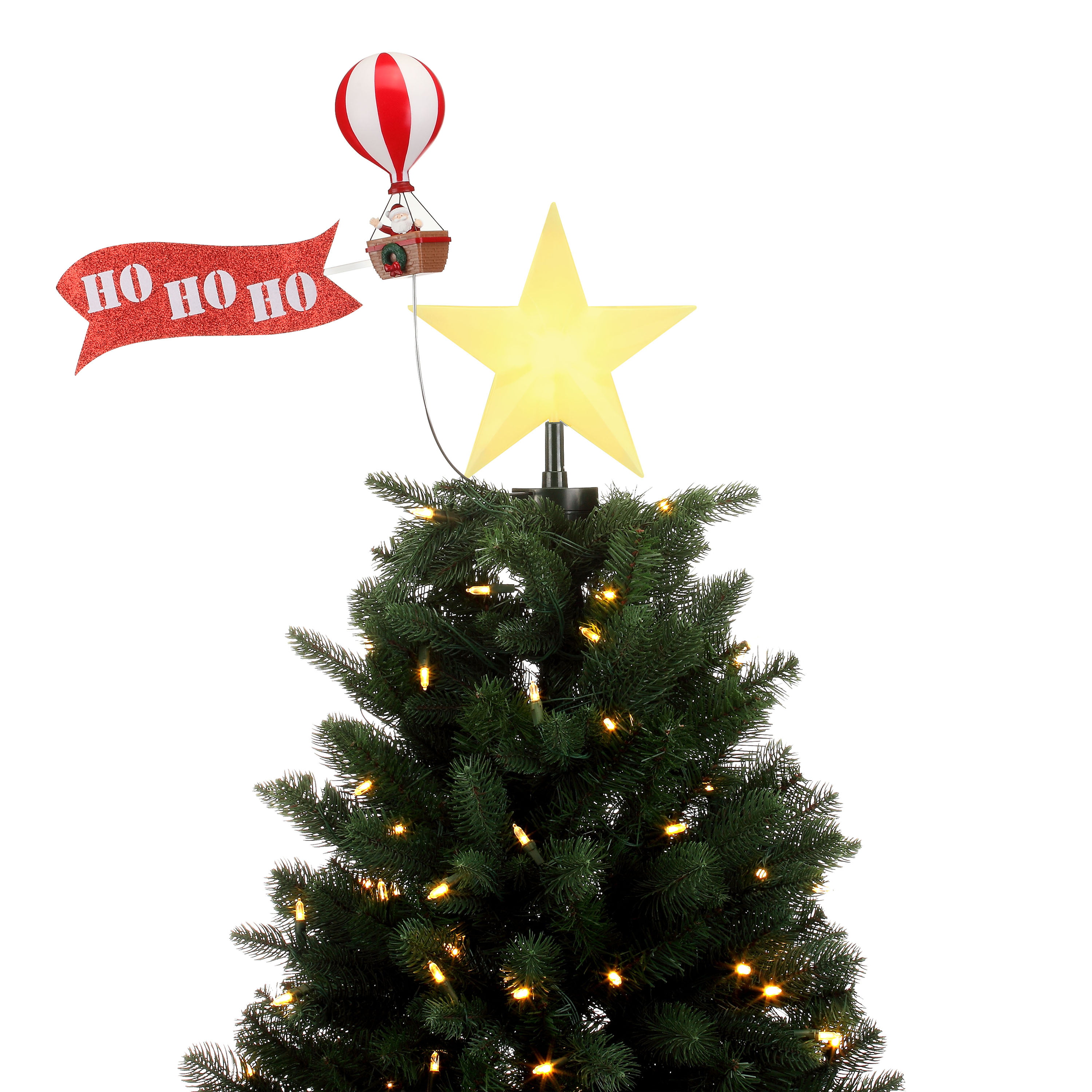 Animated christmas tree toppers