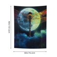 thumbnail image 3 of ZFLMY Dragonfly Full Moon Tapestry Home Decor 100% Polyester Wall Hanging 30*40in, 3 of 5