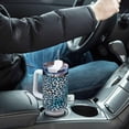 thumbnail image 7 of SKYSONIC 40oz Leopard Blue Tumbler With Lid And Straw Travel Coffee Mug Stainless Steel Insulated Thermal Tumblers Cup, 7 of 7