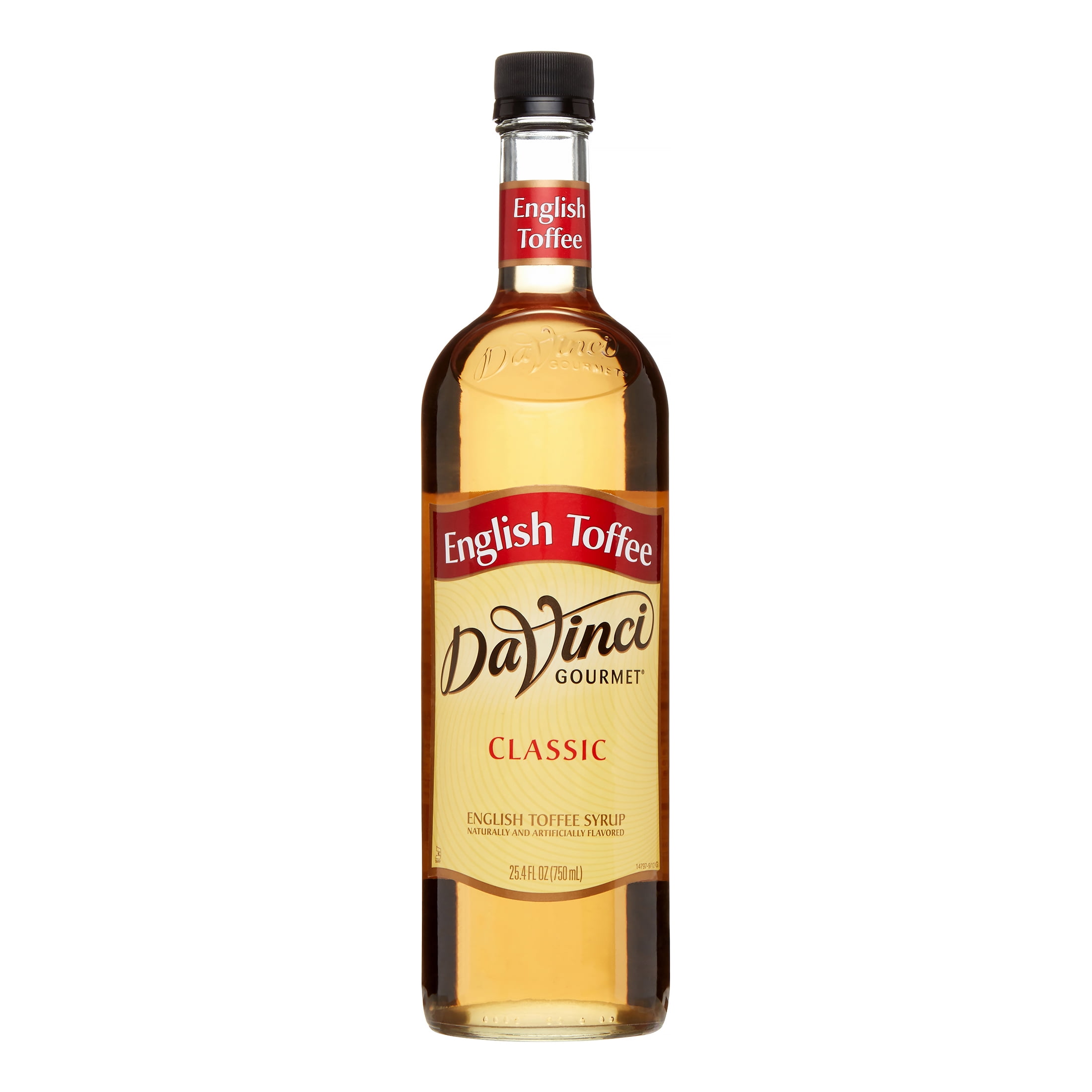 Da Vinci Classic Syrup, English Toffee, 750 mL (Glass) by Kerry