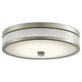 thumbnail image 2 of 19W 1 Led Flush Mount 12 Inches Wide-Brushed Nickel Finish Kichler Lighting 11302Niled, 2 of 2