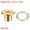 Brass, variant on Uxcell 10 x 5 x 7mm Alloy Grommets Eyelets with Washers Brass Tone 200 Set