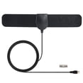 thumbnail image 1 of Antena amplificada interior 4K Digital HDTV Antena 1500 millas HD 1080P TV Emisión de canales locales, tipo T Yuarrent EL2143-05B, 1 of 2