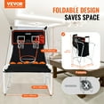 thumbnail image 2 of VEVOR Foldable Basketball Arcade Game, 2 Player Indoor Basketball Game, Home Dual Shot Sport with 5 Balls, 8 Game Modes, Electronic Scoreboard, and Inflation Pump, 2 of 9