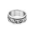 thumbnail image 5 of Aeravida Warrior Stallions Running Horse Spinner Sterling Silver | Classic Animal Wedding Rings For Women and Men | Casual Comfort Fit Silver Rings for Women | Horse Ring for Men, Women Ring-9, 5 of 5