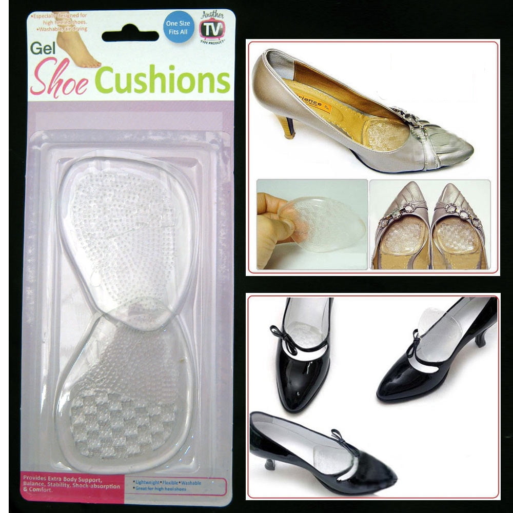 2 Pairs High Heel Cushion Grips Insert Insoles Pad Gel Shoes Heel Protector 