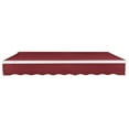 thumbnail image 4 of Awntech 18 Ft Maui Left Motorized Heavy Duty Patio Retractable Awning (216in x 9.25in x 120in), Burgundy, 4 of 8