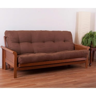 Blazing Needles Vitality 7-inch Microsuede Full-size Futon Mattress - Chocolate