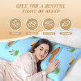 thumbnail image 3 of Body Pillow Cover - Soft Body Pillow Pillowcase, Cute Capybaras Bird Breathable Long Body Pillow Case Cover with Invisible Zipper 20x60in, 3 of 5