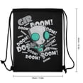 thumbnail image 5 of Invader Zim Drawstring Bags Lightweight Shoulder Backpack High Capacity Sport Bag Gym Sack Beach Daypack for Men Women, 5 of 8