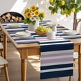 thumbnail image 6 of Placemats Set of 6, Pink Striped Place Mats Navy Blue Vertical Stripes Tablemats Washable Placemat Table Decoration for Kitchen Table Dinner Party Home Decor Indoor Outdoor 13x19 Inch, 6 of 9