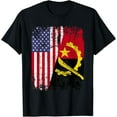 thumbnail image 2 of ANGOLAN ROOTS | Half American Flag | ANGOLA T-Shirt, 2 of 3