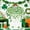 #68-White, variant on Ceisia Men's St. Patrick's Day Shamrock Heart Scattered Print Short Sleeve Turndown Collar Stretch Casual Shirt Mint Green L Gifts