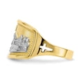 thumbnail image 4 of 10K Two-Tone Gold Ring Band Themed & Rhodium Ladies Last Supper, Size 8, 4 of 5