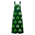 thumbnail image 6 of Saint Patrick's Day Overalls for Women Loose Fit Jumpsuit Plus Sizes Checkered Straight Leg Pants Stretch Bib Coveralls, 6 of 6