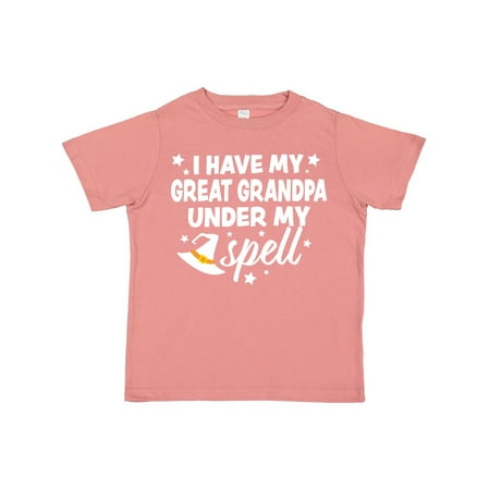 

Inktastic I Have My Great Grandpa Under My Spell with Cute Witch Hat Gift Toddler Boy or Toddler Girl T-Shirt