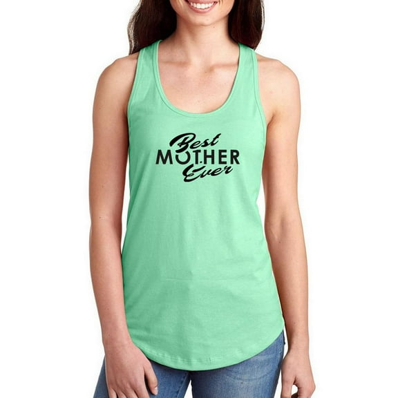 Best Mom Ever Bold  Racerback Tank Women -Image by Shutterstock, Female Small