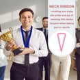 thumbnail image 6 of Uxcell Award Neck Ribbons, Polyester Medal Lanyards with Snap Clip Blank Award Ribbon for Competitions Achievement Party Pink, 6 of 7