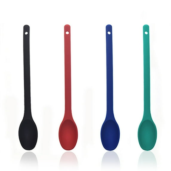 Cheers.US Silicone Long Handle Spoon High Grade Mixing Ladle Cooking Kitchen Tools