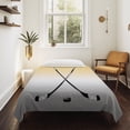 thumbnail image 4 of Yellow Gray Ombre Tapestry for Bedroom Wall Hanging Tapestry, Black Hockey Sticks Minimalist Style Ceiling Backdrop Tapestries Poster Blanket Wall Decor for Teens Room Living Room Dorm 59" x 79", 4 of 8