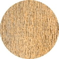 thumbnail image 1 of Ahgly Company Indoor Round Solid Orange Modern Area Rugs, 3' Round, 1 of 4