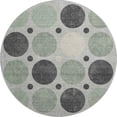 thumbnail image 2 of Addison Rugs Mayfield Premium Machine Washable Transitional Geometric Sage Round Rug, 8' x 8', 2 of 6