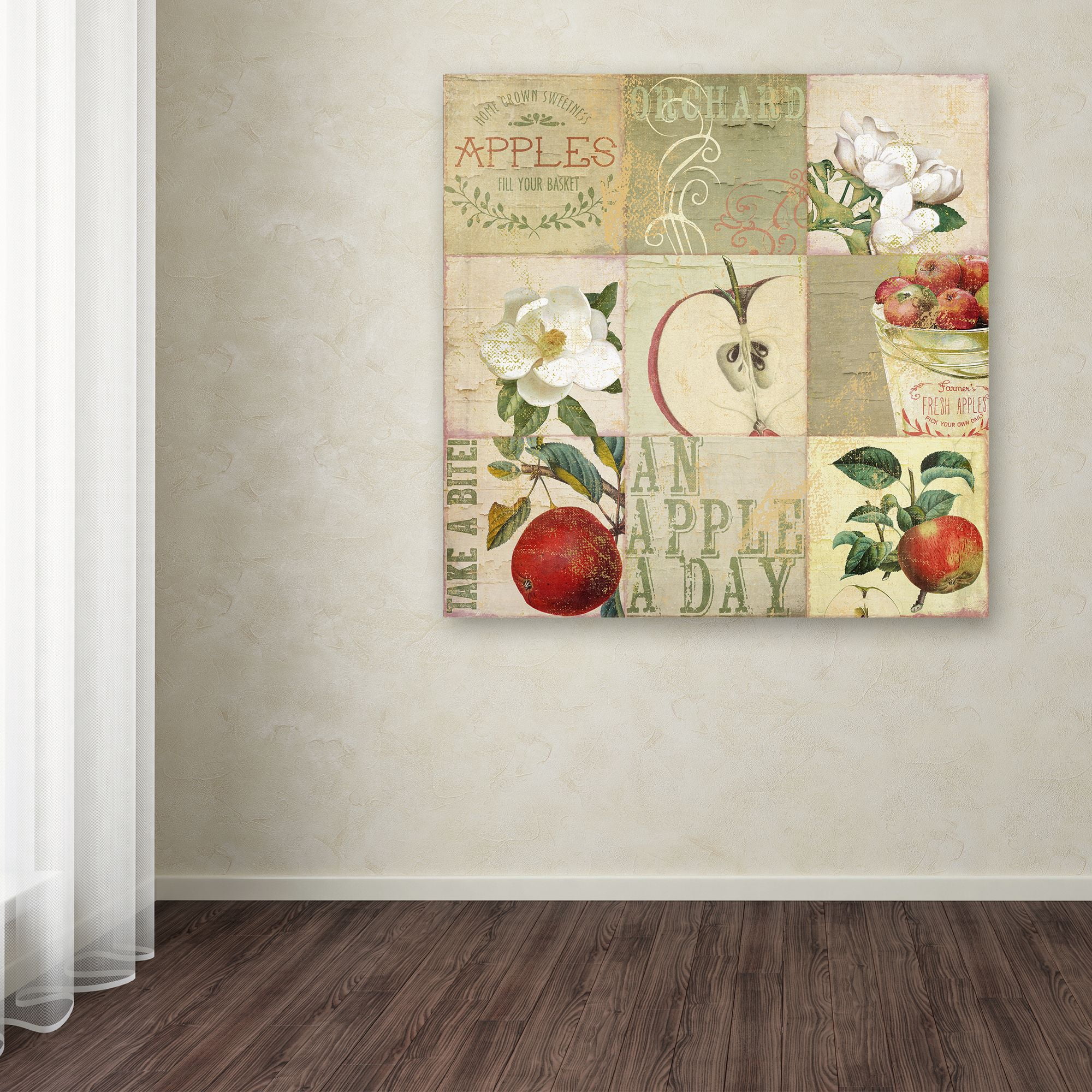 Trademark Fine Art "Apple Blossoms III" Canvas Art by Color Bakery