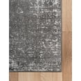 thumbnail image 3 of Unique Loom Sofia Collection Area Rug - Casino (6' 1" Square Dark Gray/Ivory), 3 of 10
