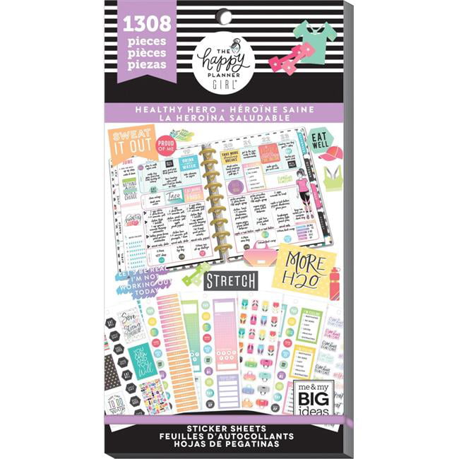 MAMBI The CLASSIC Happy Planner Value Pack Stickers 30 Shts Healthy Hero x1308 