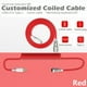 thumbnail image 3 of 2PCS 2.2M Cables de USB Mecánico Soledad Cable en espiral para teclado, 3 of 10
