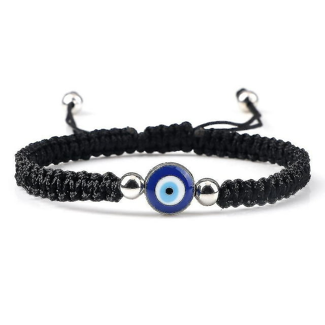 Evil Eye Braided Bracelet Lucky Red Black Color Thread Couple Chain Handmade