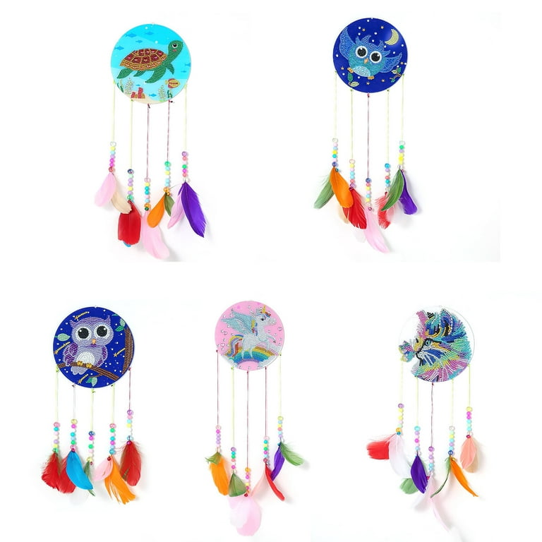 Flower Wind Chime 30*40CM (Canvas) Full Round Drill Diamond Painting