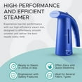 thumbnail image 4 of Steam & Go Travel Clothes Steamer, Quick-Heating Handheld Steamer for Garments, Blue, 4 of 7