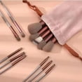 thumbnail image 1 of EGNMCR 13 Makeup Brushes Set Super Soft Fiber Wool Repair Brush Makeup Tools To Send Flannel Bags. Makeup brush set, 1 of 1