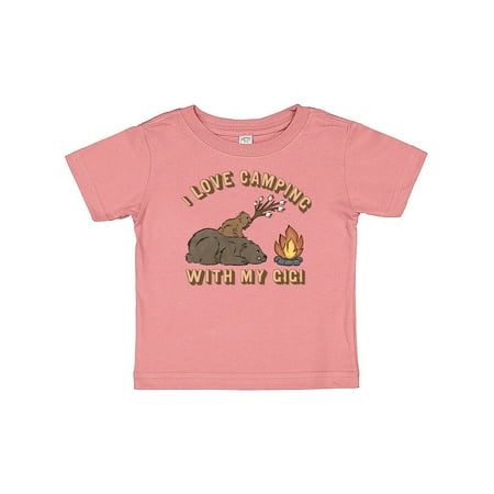 

Inktastic I Love Camping With My Gigi Gift Baby Boy or Baby Girl T-Shirt