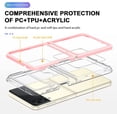 thumbnail image 5 of Case for Samsung Galaxy Z Flip 4 5G 2022, Slim Thin Soft TPU Bumper & Hard PC Transparent Back Shockproof Scratch Resistant Protective Phone Case for Samsung Galaxy Z Flip 4 5G 2022 (Pink), 5 of 8