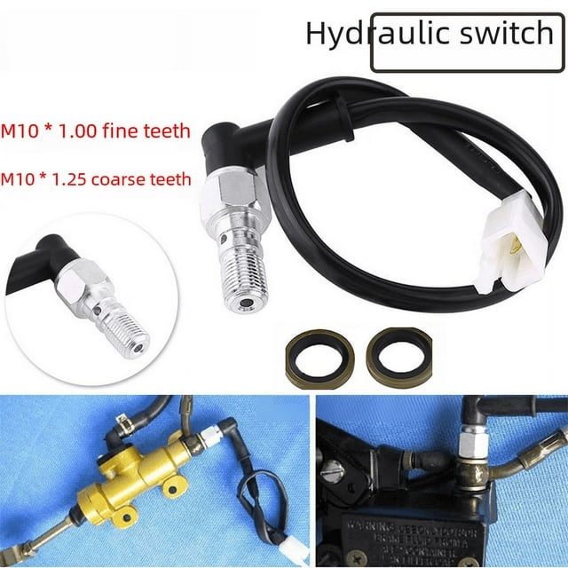 Piezas de modificación de vehículos todoterreno para motocicletas, interruptor hidráulico, línea de freno de disco, bomba superior, freno hidráulico, apagado, tubería de aceite, línea de freno