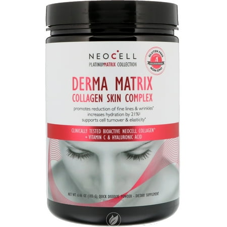 Dermal Vitamin - Neocell Derma Matrix Collagen Skin Complex 6.46 Ounce, Pack of 2