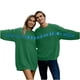 thumbnail image 5 of RKSTN Couples Valentine's Day Sweatshirt for Women Oversized Crewneck Valentines Letter Printed Sweatshirts Unisex Couples Plus Size Round Neck Loose Comfy Long Sleeve Sweatshirt Couplewear, 5 of 9