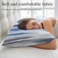 thumbnail image 5 of Blue Gray Small Pillow Covers, Modern Simple Abstract White Ombre Texture Soft Breathable Throw Pillow Cases with Invisible Zipper, Decorative Pillowcase Pillows Protectors for Sofa Bed Chair 12"x20", 5 of 9