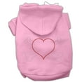 thumbnail image 6 of Pet, Dog  Cat Hoodie Rhinestone, "Heart and Crossbones", 6 of 6