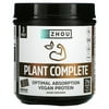 Zhou Nutrition, Plant Complete, Optimal Absorption Vegan Protein, Chocolate, 19.9 oz Pack of 3